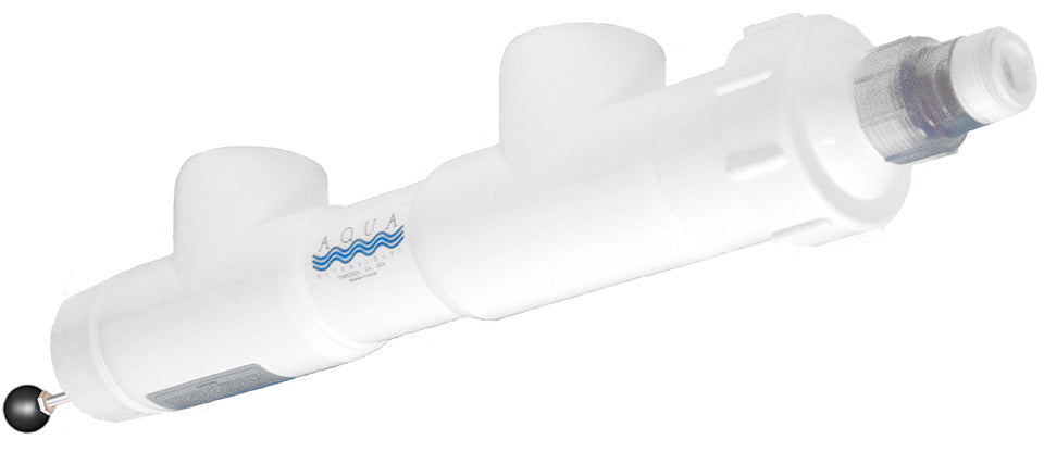 Aqua UV Classic 25 Watt Unit, 3/4" Inlet/Outlet, White, Wiper