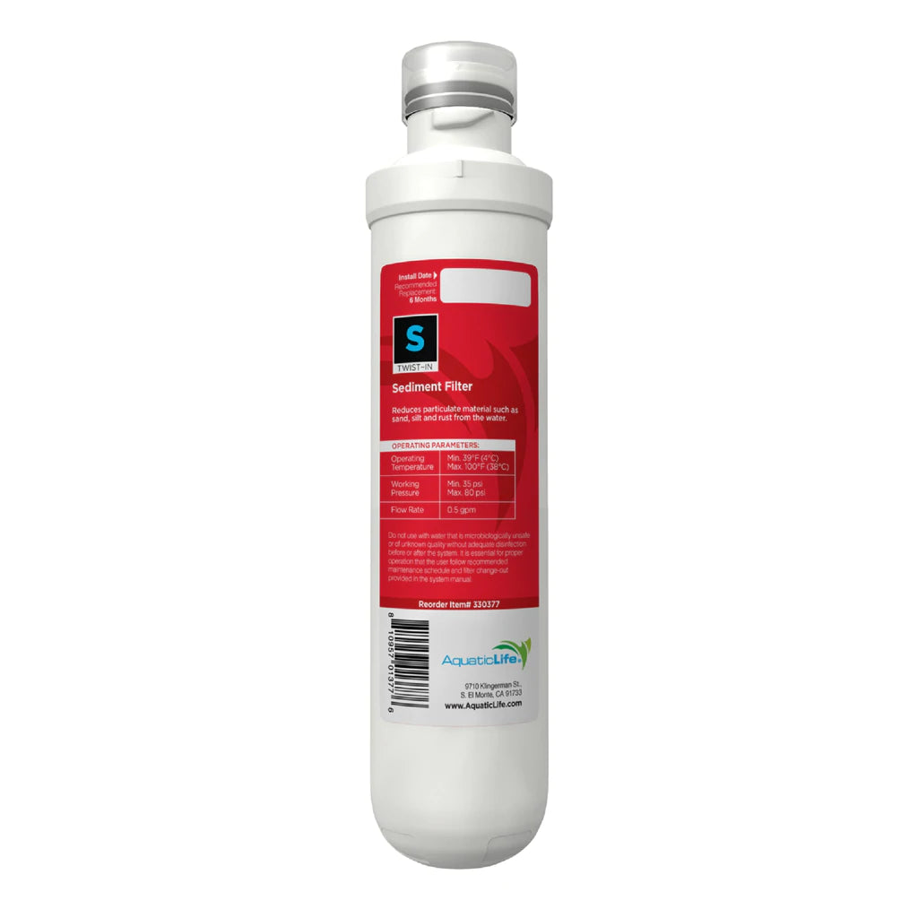AquaticLife Twist-In 100 GPD, 4-Stage RO/DI Unit