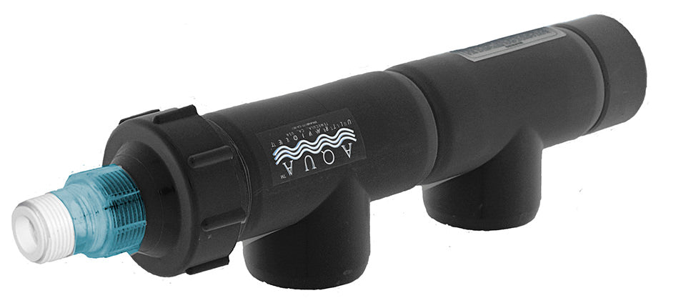 Aqua UV Classic 15 Watt Unit, 3/4" Inlet/Outlet, Black